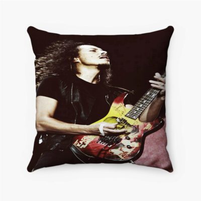 Metallica Kirk Hammett Custom Pillow Case Spun Polyester Suede Square Pillow Cover