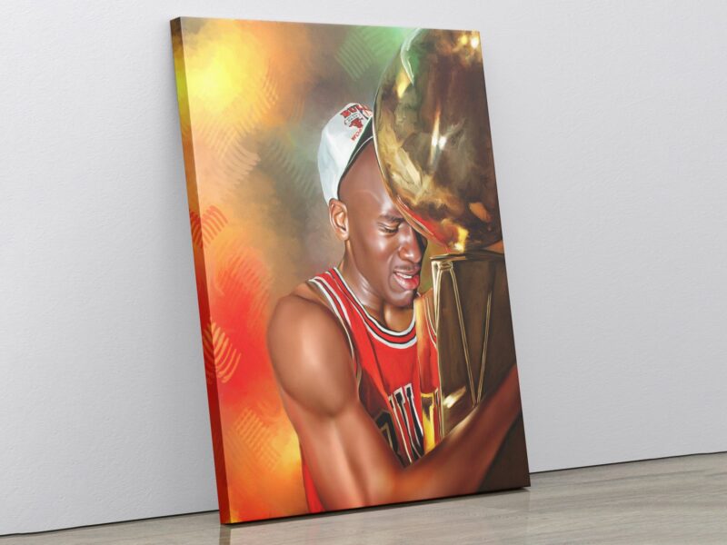 Michael Jordan Canvas Print Michael Jordan Poster Print Chicago Bulls Sports Art NBA Wall Art Basketball Home Decor Gifts Kids Room