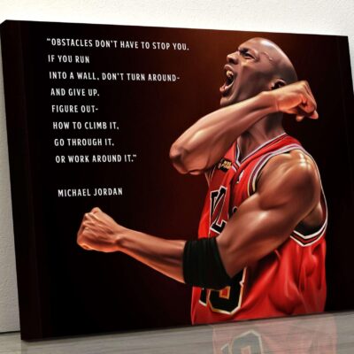 Michael Jordan Motivational Quote Canvas Wall Art Print
