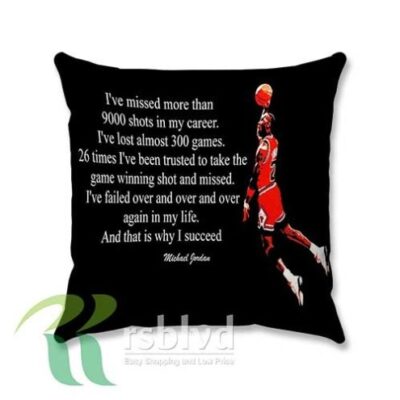 Michael Jordan Quote Poster Custom Pillow Case Cover