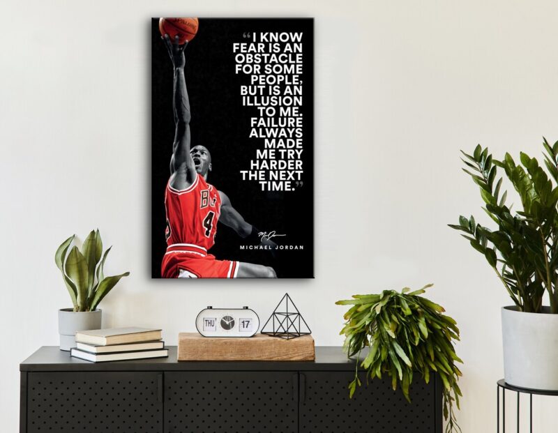 Michael Jordan Quote Wall Art Canvas