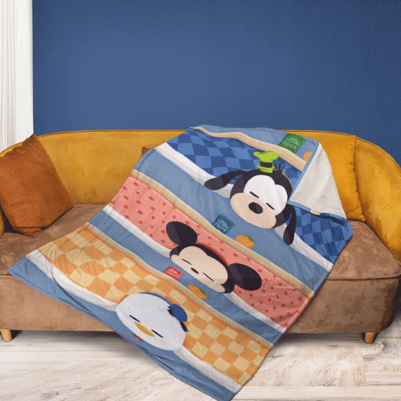 Mickey And Friends Cartoon Disney Good Night Ver6 Gift Lover Comfy Sofa Throw Blanket Gift 1