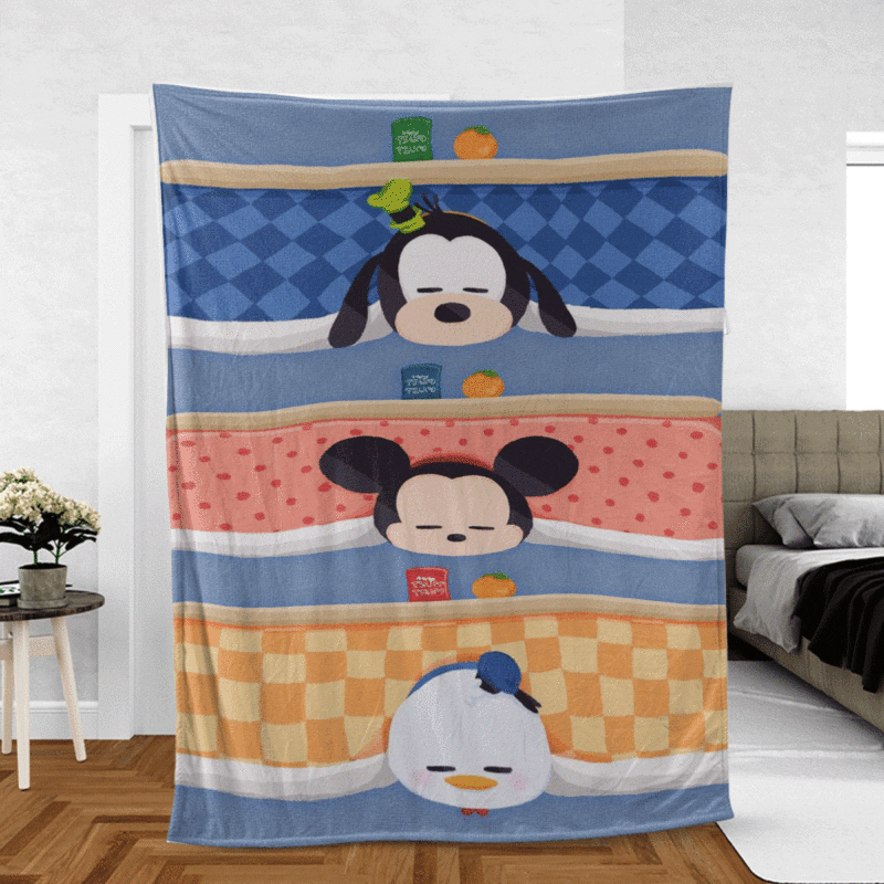 Mickey And Friends Cartoon Disney Good Night Ver6 Gift Lover Comfy Sofa Throw Blanket Gift