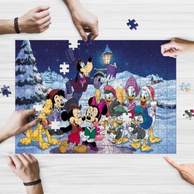 Mickey And Friends Christmas Eve Disney Gifts Lover Jigsaw Puzzle GameMickey And Friends Fans Gift 2