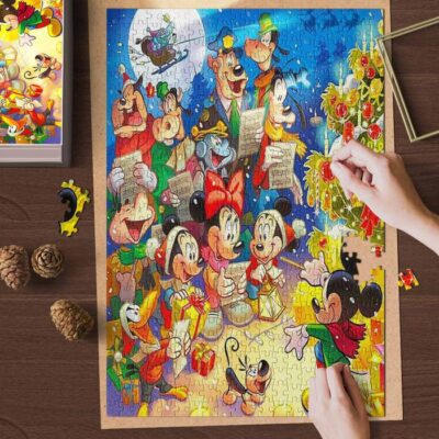 Mickey And Friends Christmas Eve Ver3 Disney Gifts Lover Jigsaw Puzzle Game