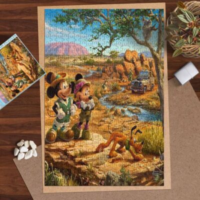 Mickey And Minne Mouse On Pirate Island Ver10 Disney Cartoon Gifts Lover Jigsaw Puzzle Game