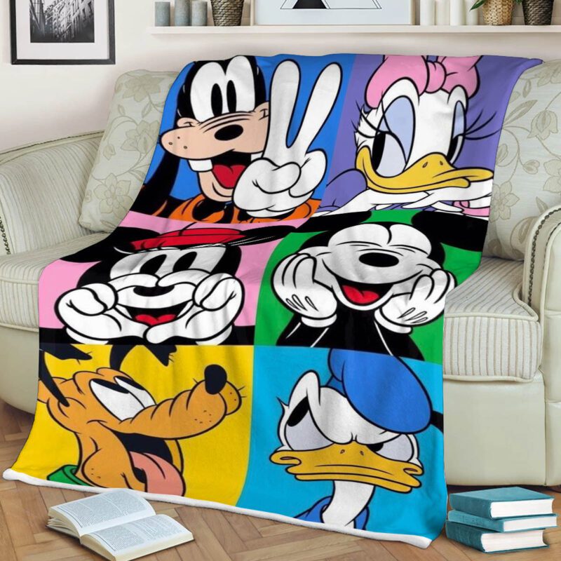 Mickey Mouse Cute Birthday Gift Comfy Sofa Throw Blanket Gift