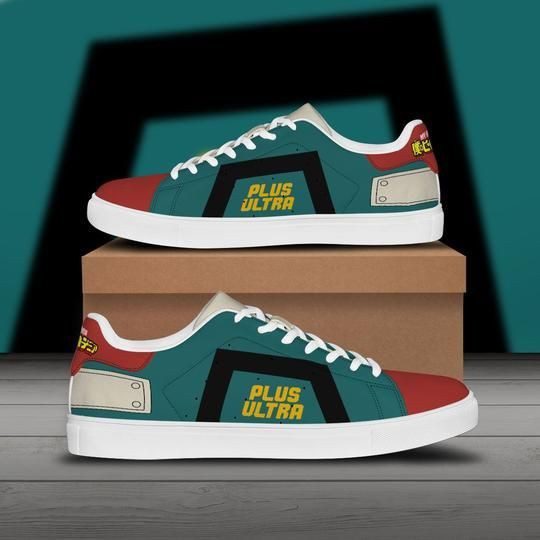 Midoriya-Izuku-My-Hero-Academia-Low-Top-Leather-Skate-Shoes-Tennis-Shoes-Sneaker-For-Fans Midoriya Izuku My Hero Academia Low Top Leather Skate Shoes