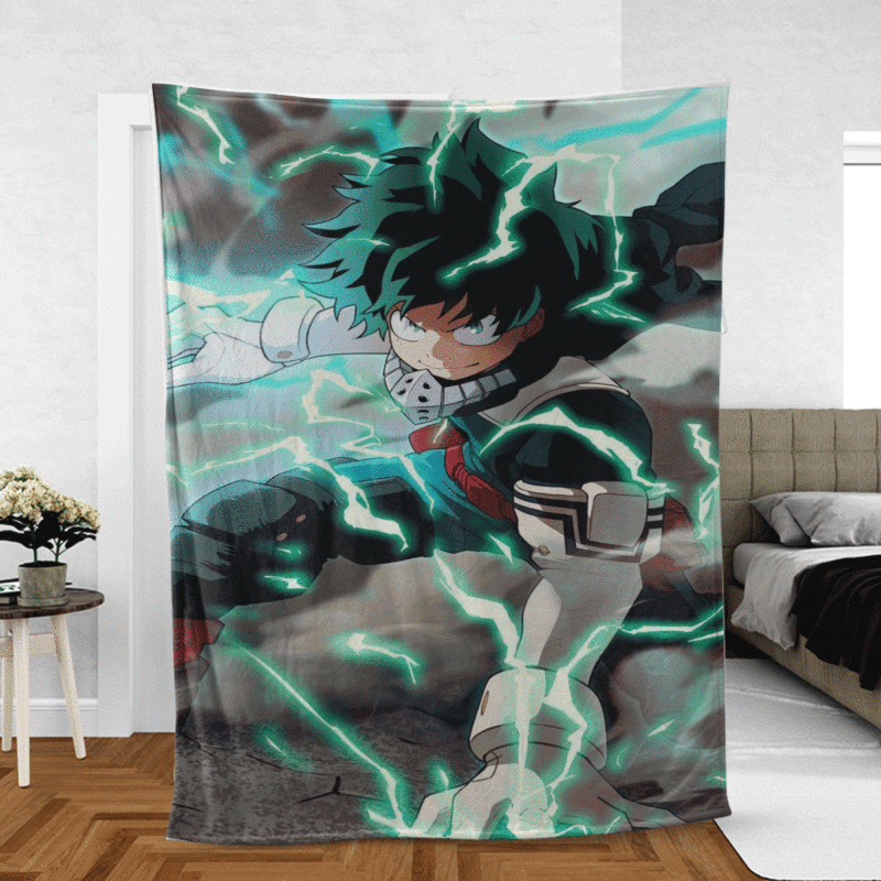 Midoriya Izuku Gift For Fan Comfy Sofa Throw Blanket Gift