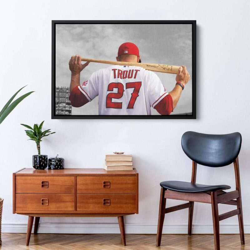 Mike Trout Poster Canvas