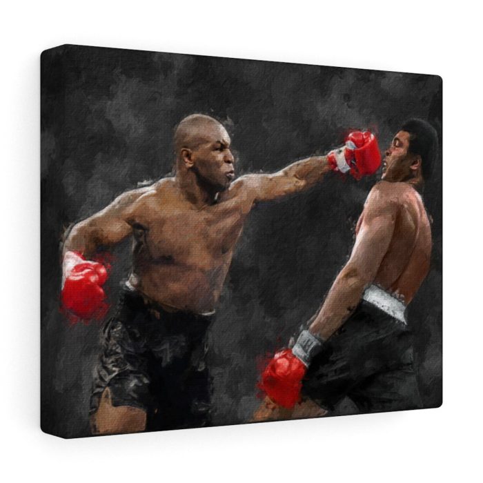 Mike Tyson Vs Muhammad Ali Canvas, Boxing Print, Sports Wall Art, Miami ...