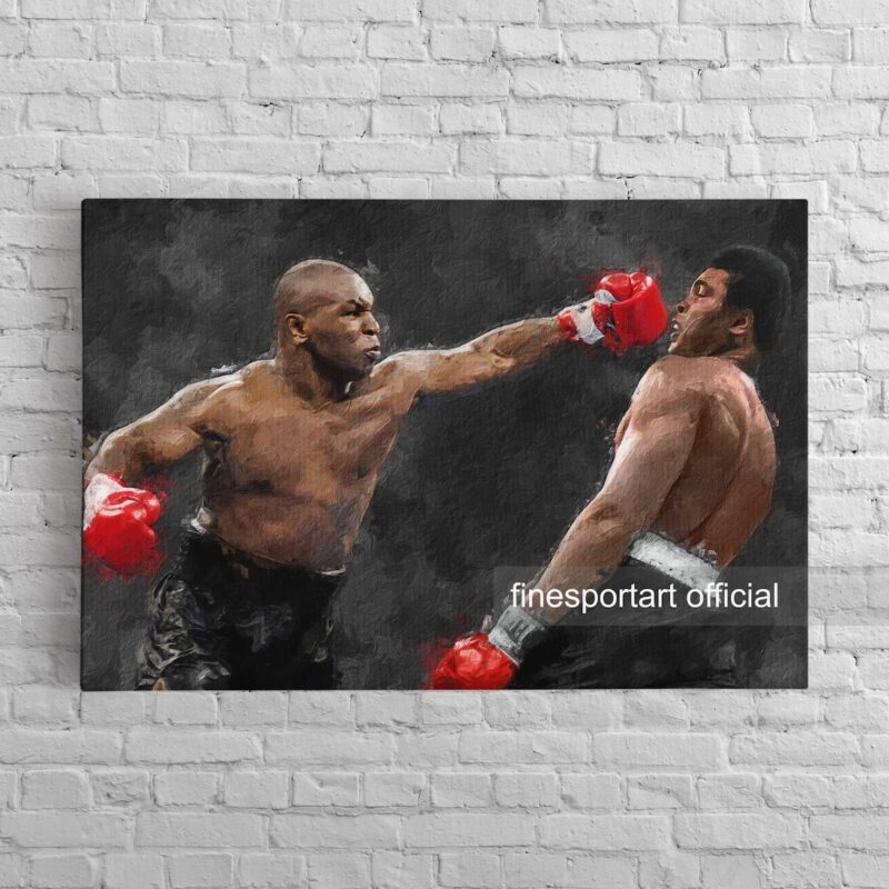 Mike Tyson Vs Muhammad Ali Canvas