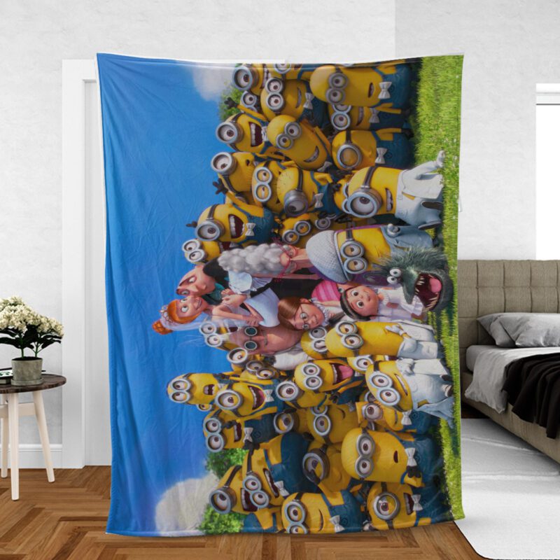 Minions Despicable Me 2 Comfy Sofa Throw Blanket Gift