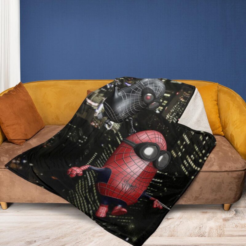 Spider Minions Comfy Sofa Throw Blanket Gift