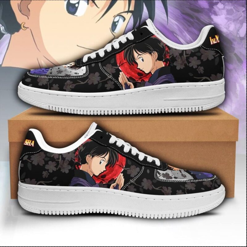 Miroku Sneakers Inuyasha Anime Shoes Fan Gift Idea Air Force 1 Sneakers