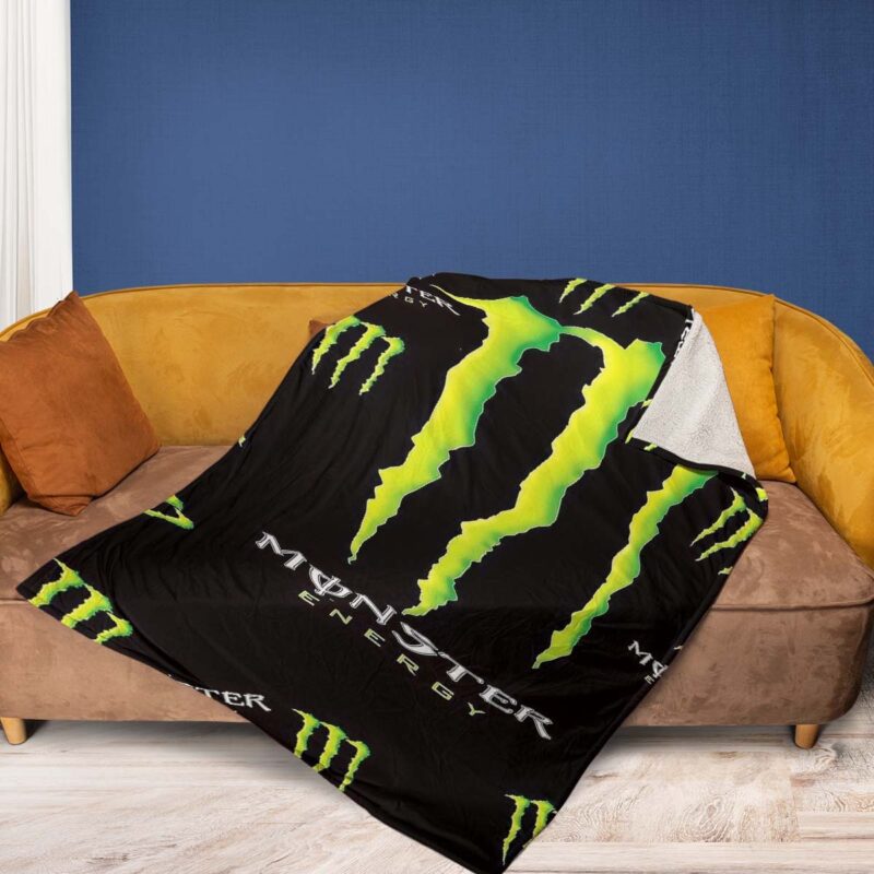 Monster Energy Gift For Fan Comfy Sofa Throw Blanket Gift