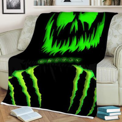 Monster Energy Logo Comfy Sofa Throw Blanket Gift