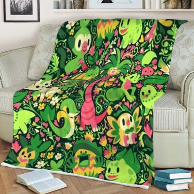 Monster Pokemon Cartoon 123 Christmas Gift,Pokemon Gift For Fan Comfy Sofa Throw Blanket Gift