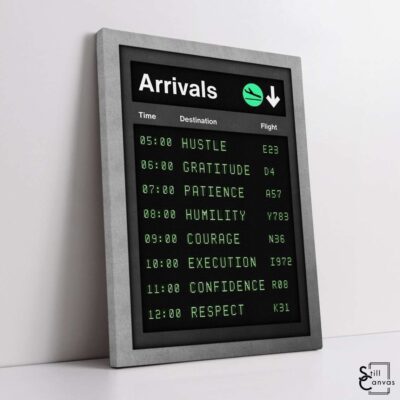 Motivational Canvas Art Arrivals Inspirational Board Travel Success Quotes Wall Art Framed Canvas Poster Print 1