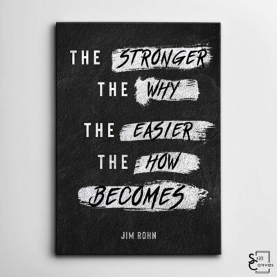 Motivational Canvas Art Jim Rohn Success The Stronger Quote Inspirational Framed Canvas Wall Art Poster Print 2