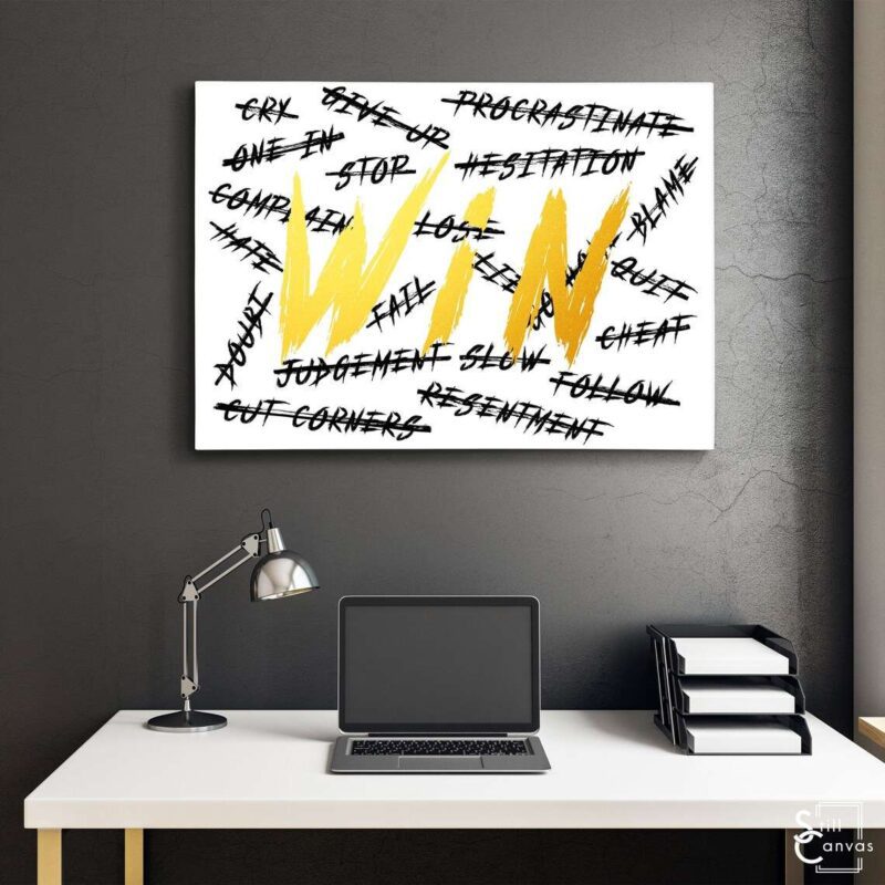 Motivational Canvas Art - No Excuses