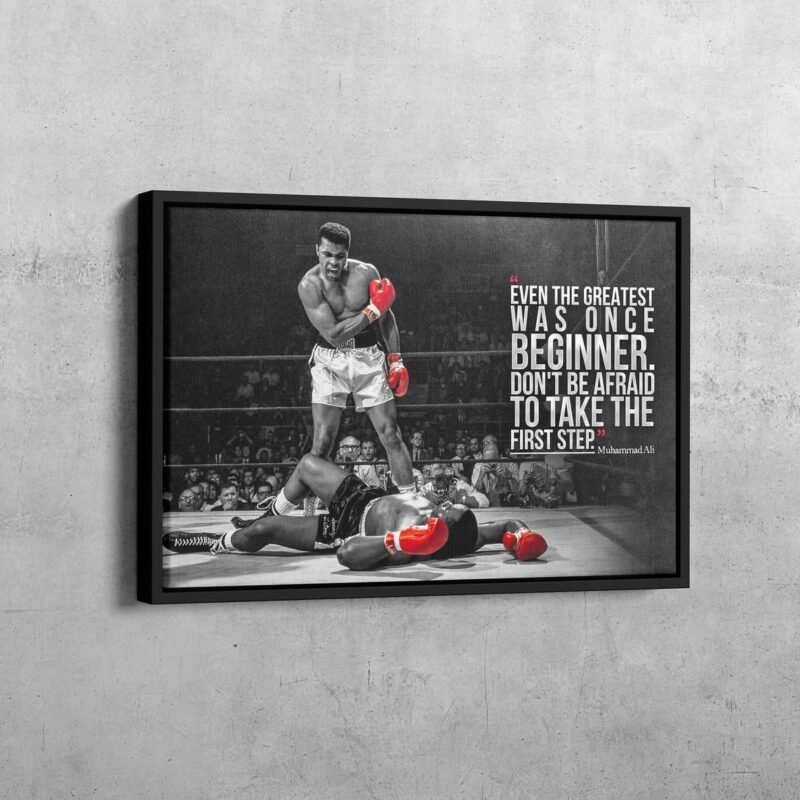 Muhammad Ali Knockout Photo Canvas Printing