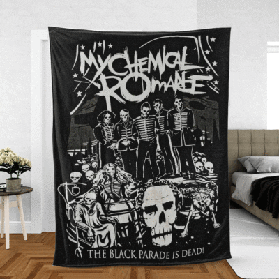 My Chemical Romance Rock Band Thanks You For The Memories Christmas Gift Comfy Sofa Throw Blanket Gift 2