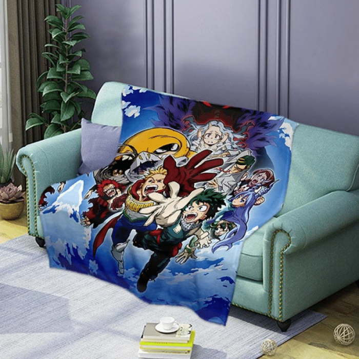 My Hero Academia Anime 1 Fleece Blanket, Anime Gift Lover Comfy Sofa 