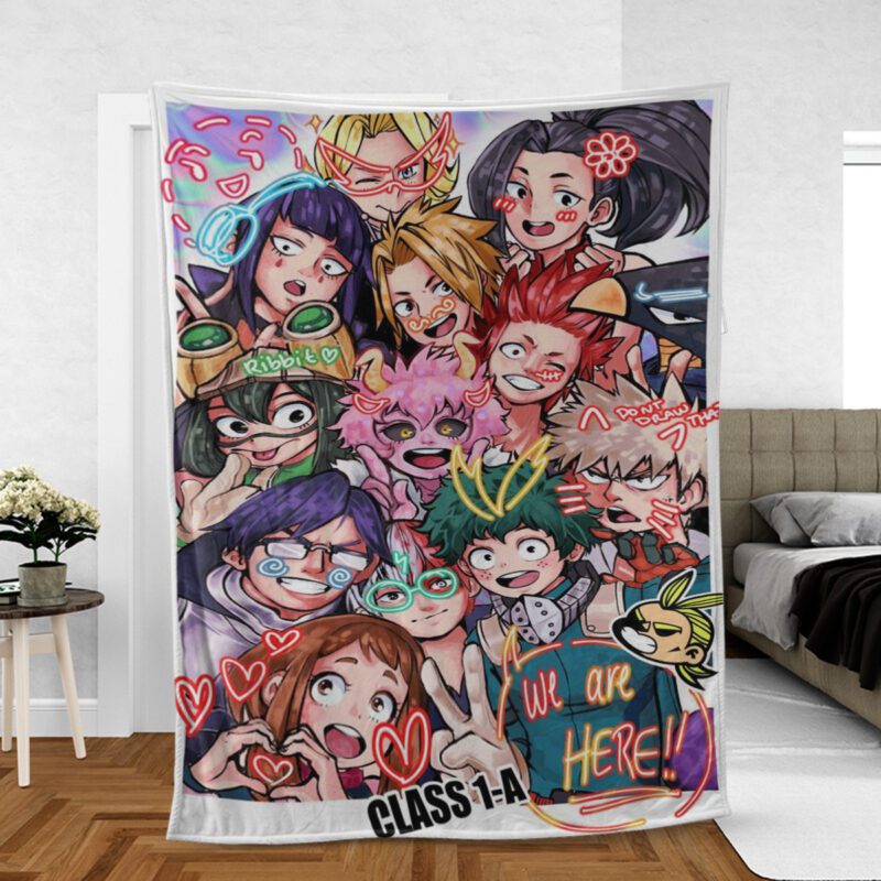 My Hero Academia Anime Gift For Fan Comfy Sofa Throw Blanket Gift