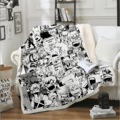 My Hero Academia Anime 3 Fleece Blanket, Anime Gift Lover Comfy Sofa Throw Blanket