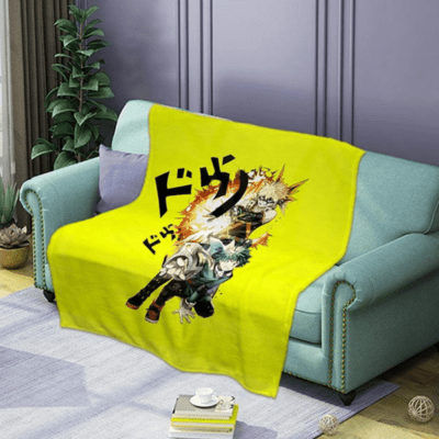 My Hero Academia Anime 4 Fleece Blanket, Anime Gift Lover Comfy Sofa Throw Blanket