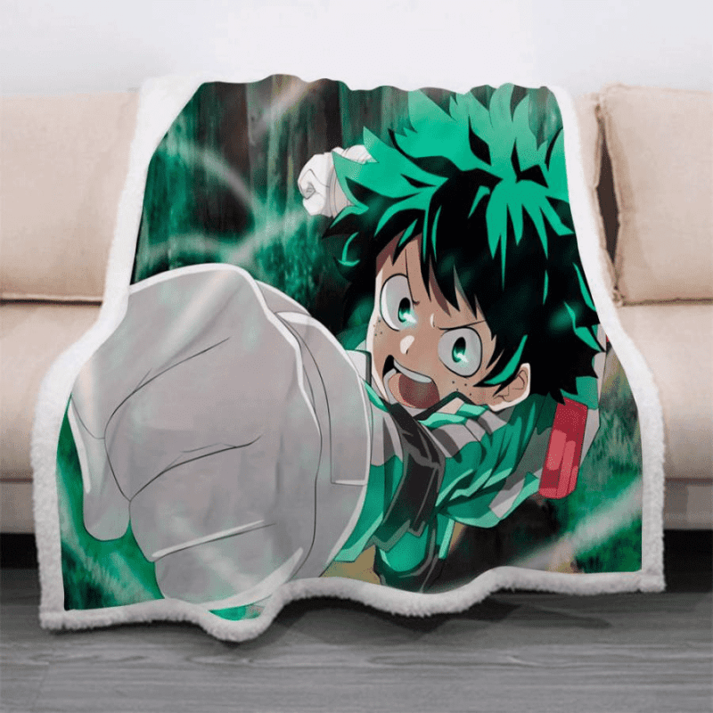 My Hero Academia Anime Midoriya Izuku 3 Fleece Blanket