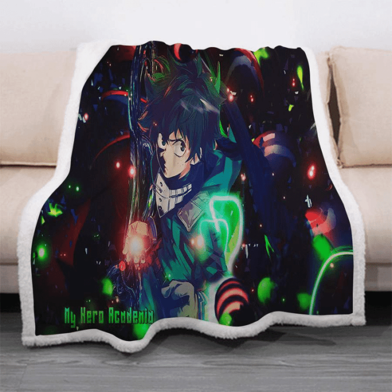 My Hero Academia Anime Midoriya Izuku 4 Fleece Blanket