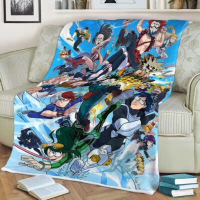 My Hero Academia Anime, My Hero Academia Anime Gift For Fan Comfy Sofa Throw Blanket Gift