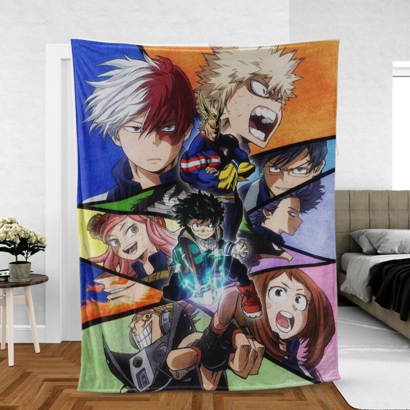 Dossier My Hero Academia : Two Heroes - Bones Comfy Sofa Throw Blanket Gift