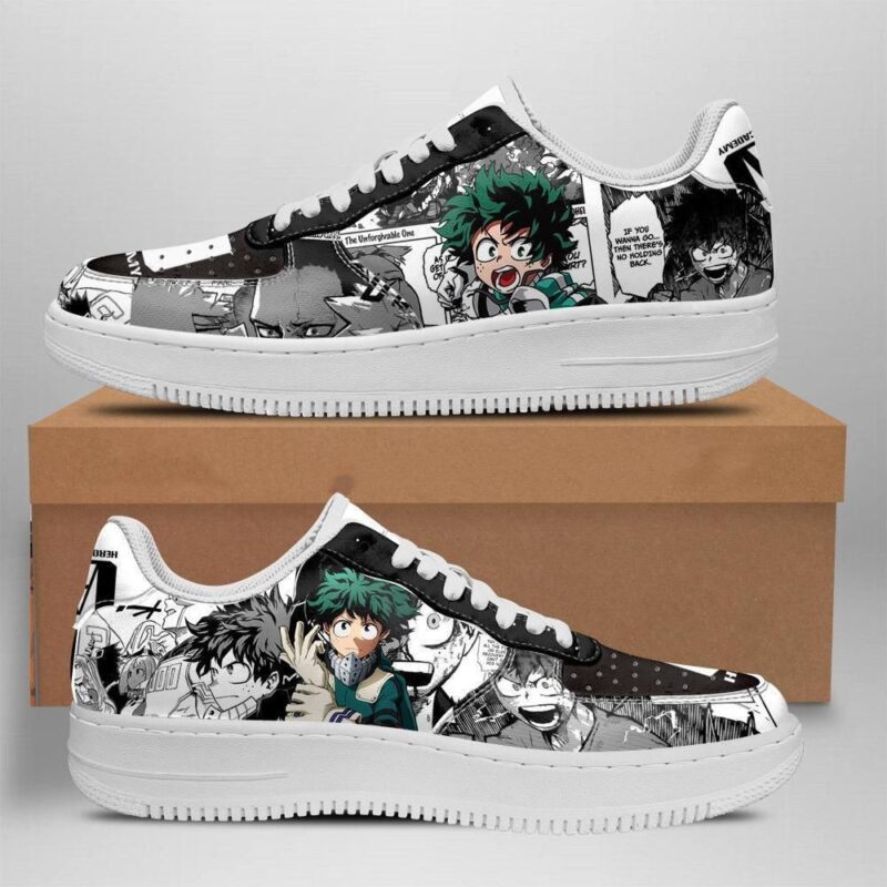 My Hero Academia Sneakers Manga Mix Anime Shoes Fan Gift Idea Air Force 1 Sneakers