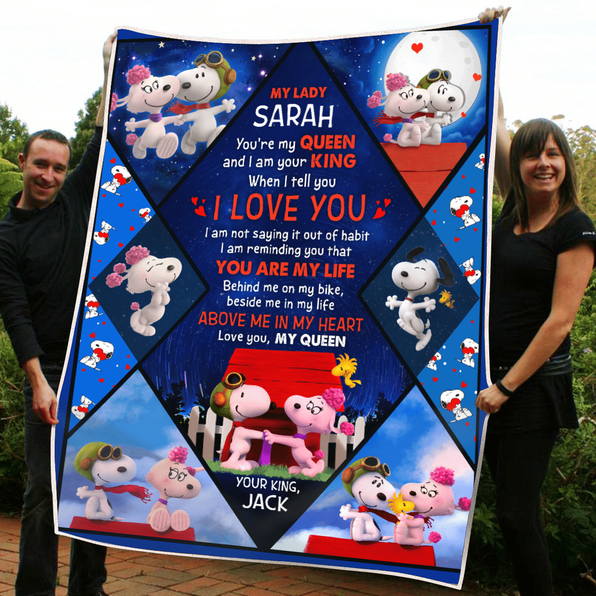 My-Lady-Behind-Me-On-My-Bike-Beside-Me-In-My-Life-Snoopy-Personalized-Blanket-Comfy-Sofa-Throw-Blanket-7 My Lady Behind Me On My Bike Beside Me In My Life Snoopy Personalized Blanket