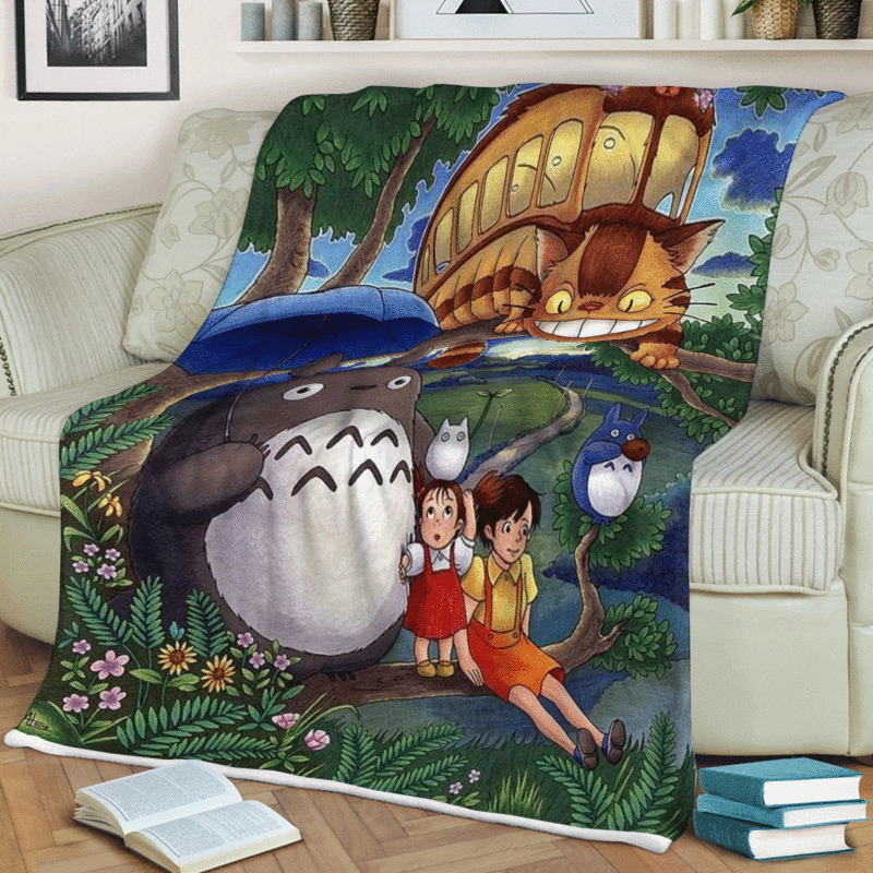 Totoro Gift For Fan Comfy Sofa Throw Blanket Gift