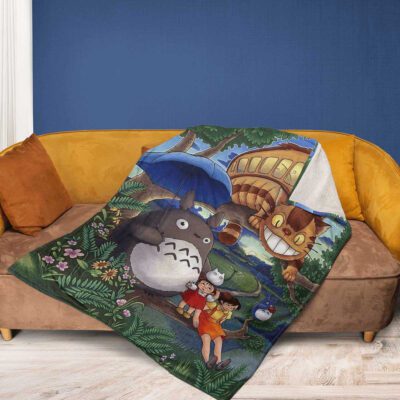 My Neighbor Totoro Studio Ghibli Anime A123 Gifts LoverTotoro Gift For Fan Comfy Sofa Throw Blanket Gift 2