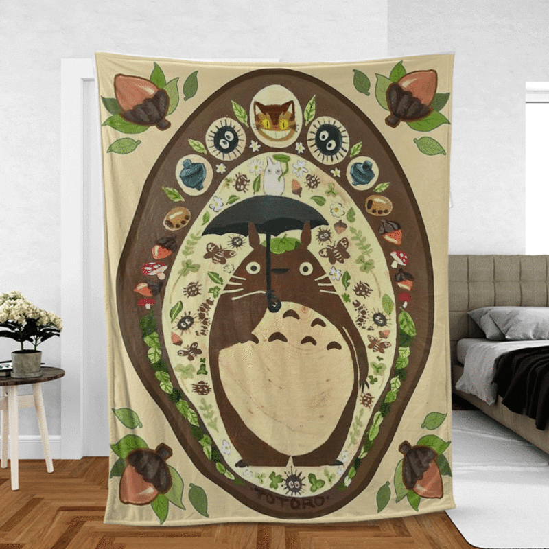 My Neighbor Totoro Studio Ghibli Anime A208 Christmas Gifts LoverTotoro Gift For Fan Comfy Sofa Throw Blanket Gift 2