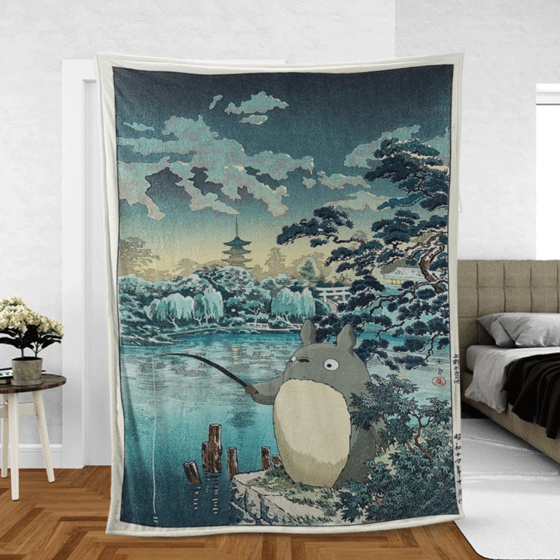 Totoro Gift For Fan Comfy Sofa Throw Blanket Gift