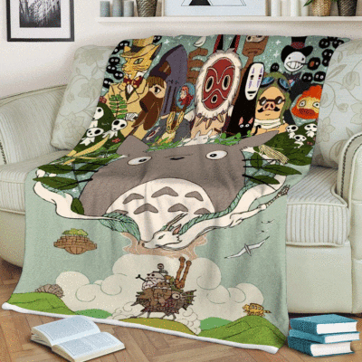 My Neighbor Totoro Studio Ghibli Anime Ver2 Christmas Gifts Lover, My Neighbor Totoro Gift For Fan Comfy Sofa Throw Blanket Gift