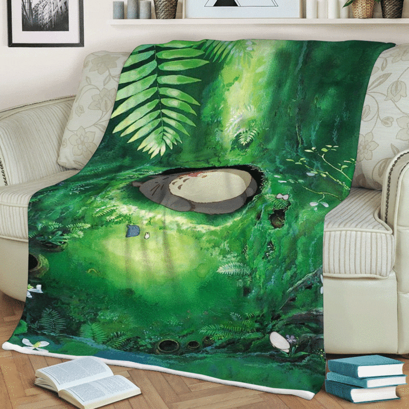 My Neighbor Totoro Gift For Fan Comfy Sofa Throw Blanket Gift