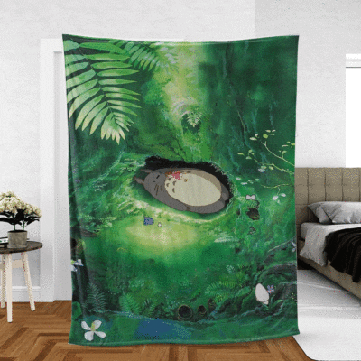 My Neighbor Totoro Studio Ghibli Anime Ver5 Christmas Gifts Lover, My Neighbor Totoro Gift For Fan Comfy Sofa Throw Blanket Gift