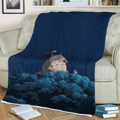 My Neighbor Totoro Studio Ghibli Anime Ver6 Christmas Gifts Lover, My Neighbor Totoro Gift For Fan Comfy Sofa Throw Blanket Gift