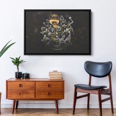 NBA Champions Team Wall Decor Canvas, Los Angeles Lakers 2020 Champions Team Canvas, Basketball Wall Art