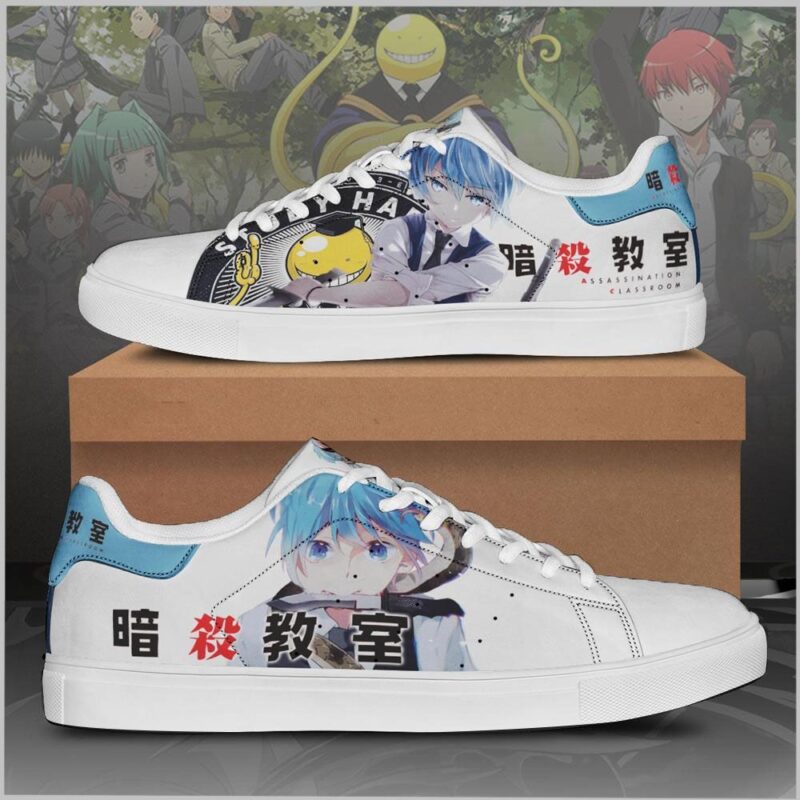 Nagisa Shiota Assassination Classroom Low Top Leather Skate Shoes