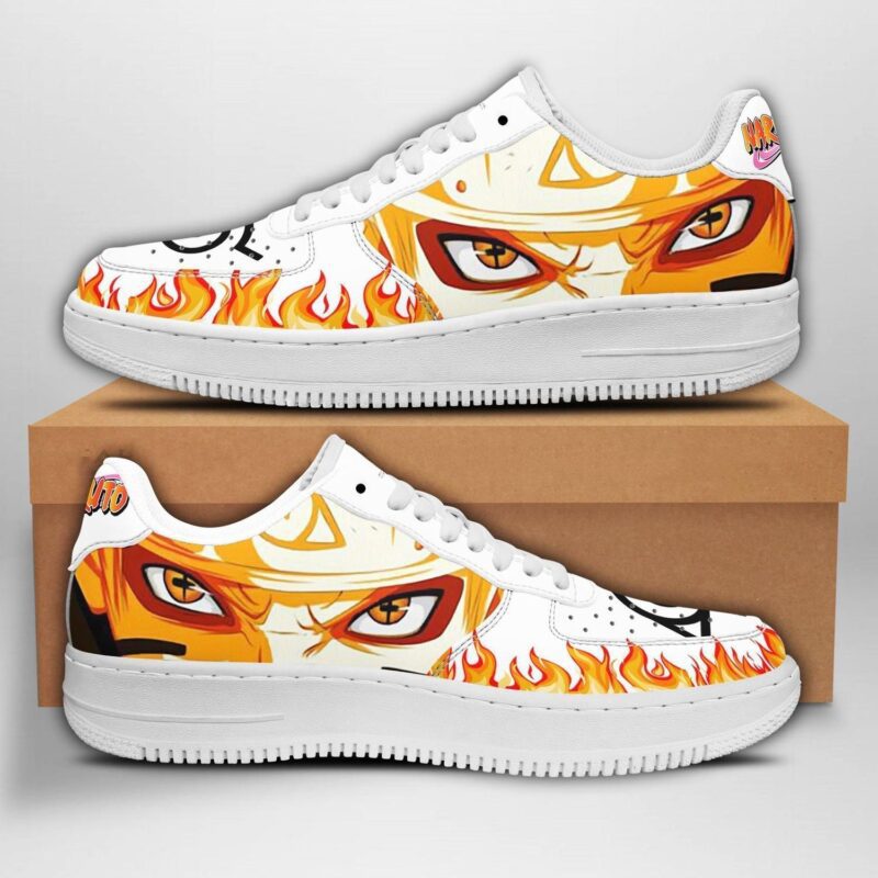 Naruto Bijuu Sage Eyes Sneakers Naruto Anime Shoes Air Force 1 Sneakers