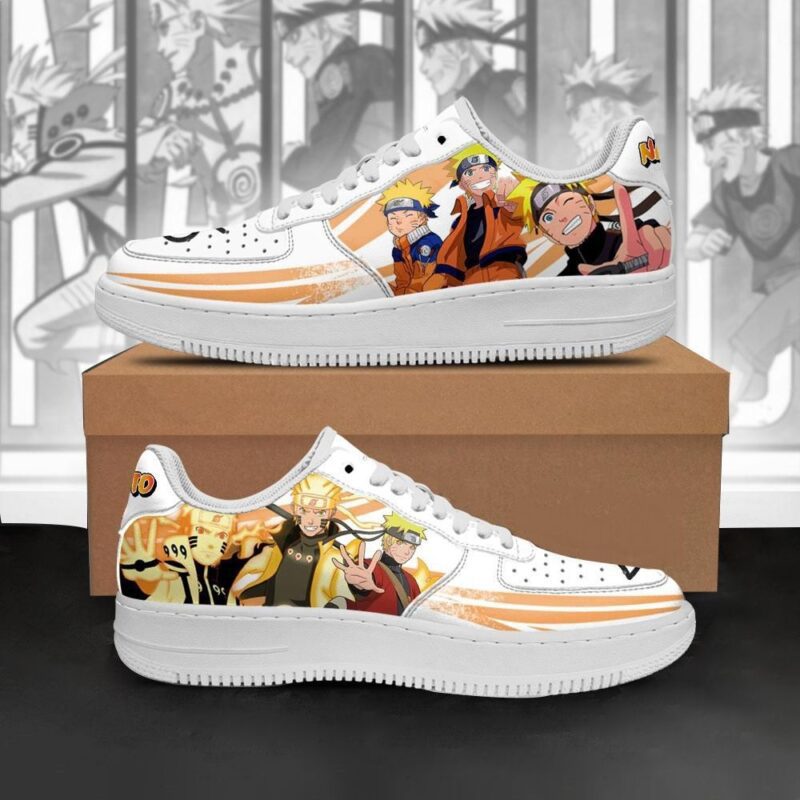 Naruto Evolution Air Force 1 Sneakers Custom Anime Shoes