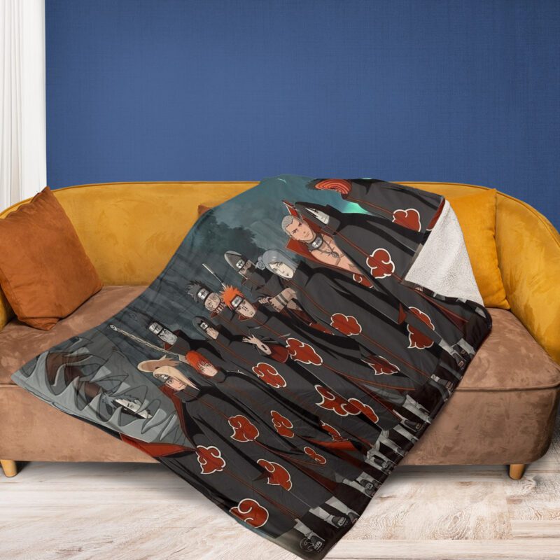 Naruto Shippuden Anime Comfy Sofa Throw Blanket Gift